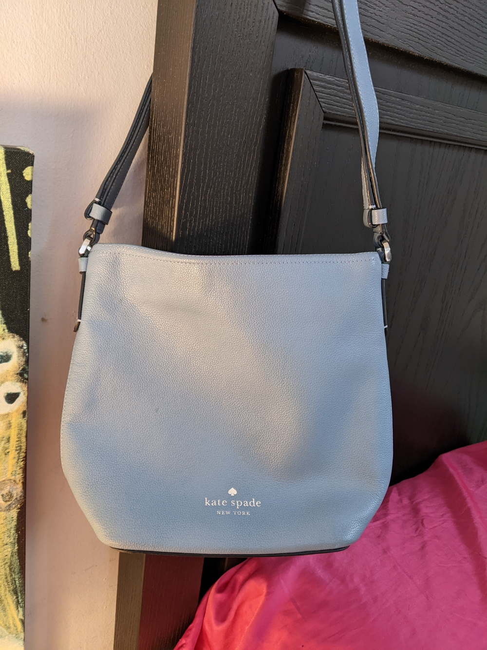 Kate Spade New York Blue Leather Crossbody Bag